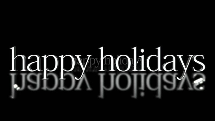 Reflective message of holiday cheer