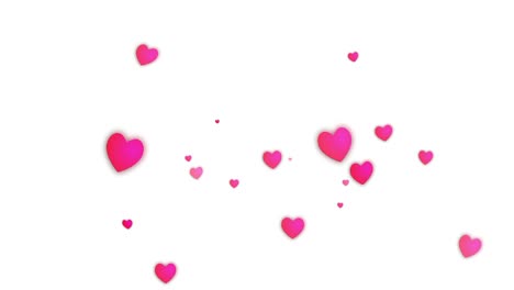 animación de partículas de marca de corazón gráficos de movimiento