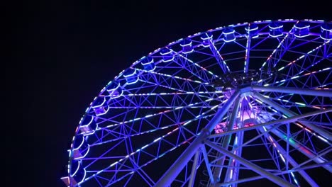 colorful ferris wheel at night