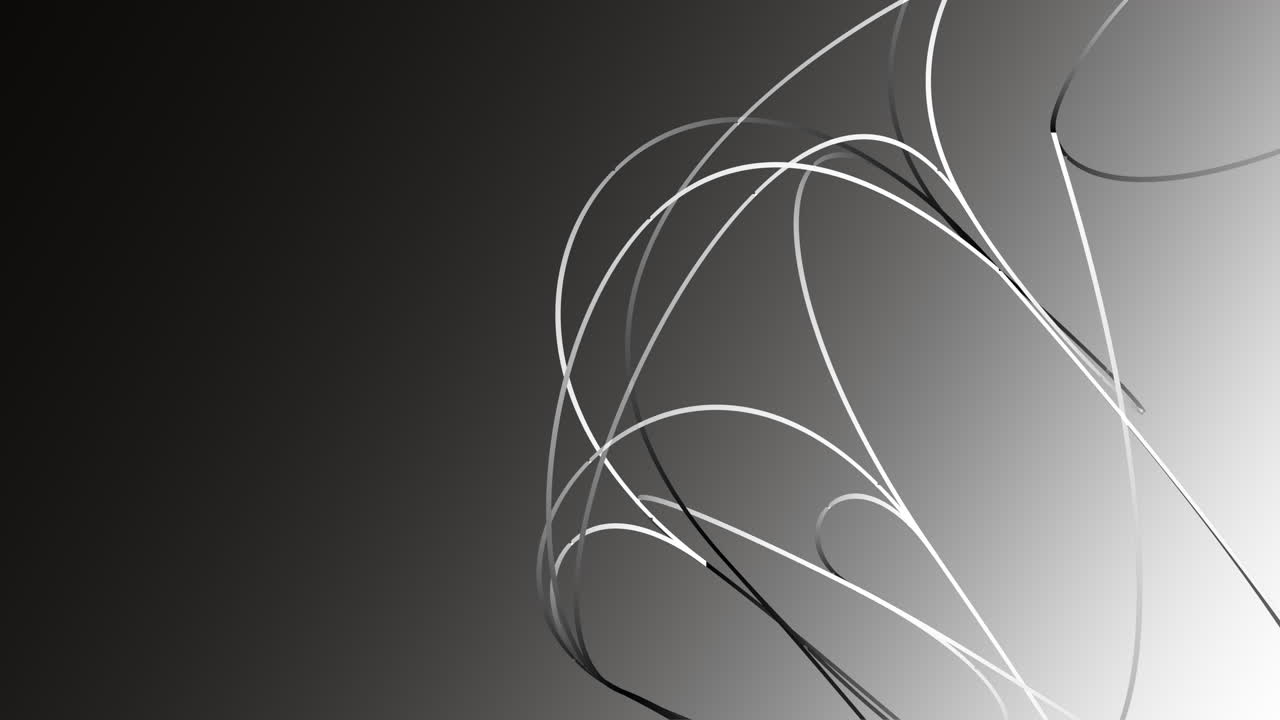 Gradient grey background with elegant curvy line motion pattern design