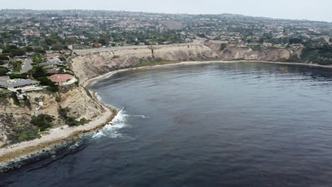 shipwreck beach by drone 4k in rancho palos verdes, california