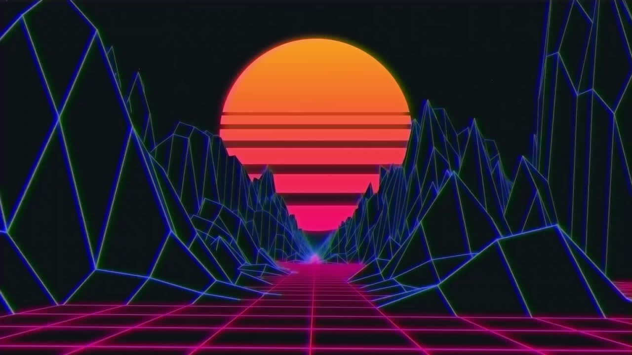 animación del texto completado del nivel sobre el mapa del mundo y las montañas digitales sobre fondo negro