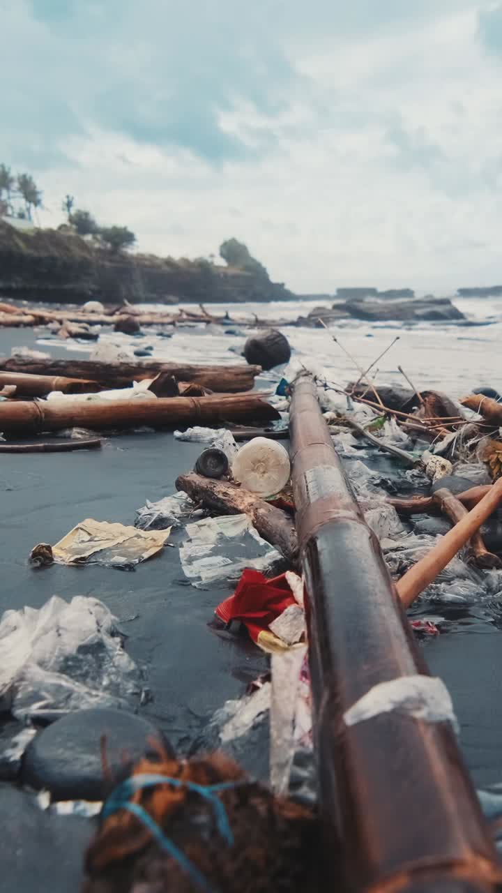 Volunteers unite to combat pollution on a beautiful beach coast