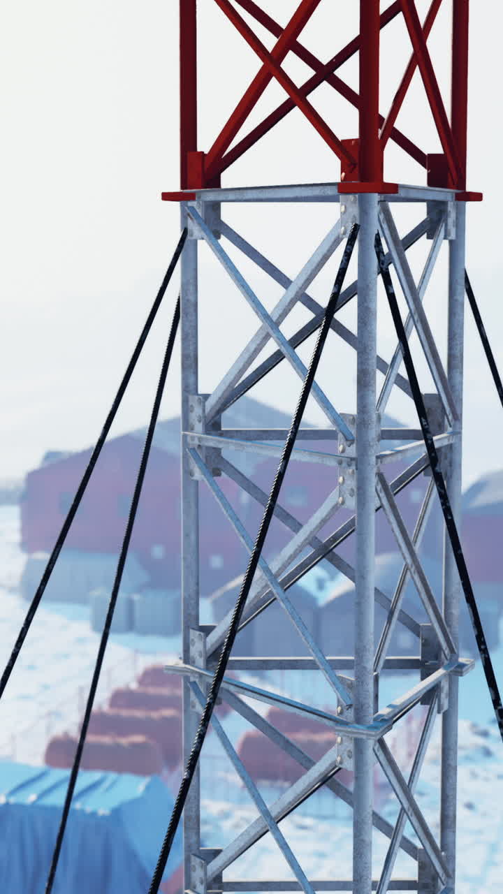 torre de comunicación en una región polar