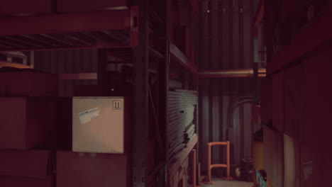 interior of a warehouse storage of retail shop