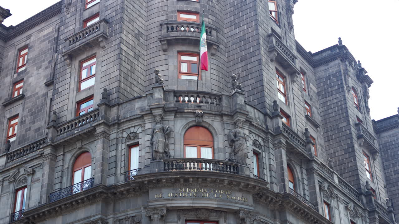 Exterior view of the Supreme Court of Justice of the Nation in Mexico City