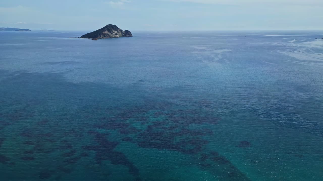 이오니아 파란색 사파이어 바다 안테라, 마라토니시 동굴, 자킨토스, 그리스