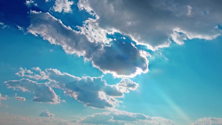 el cielo y las nubes, el atardecer en timelapse.