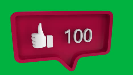 como el icono con números crecientes para las redes sociales