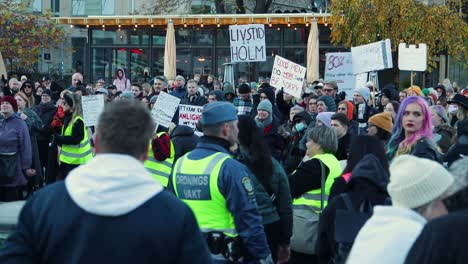 women’s rights rally against men’s violence in stockholm, sweden