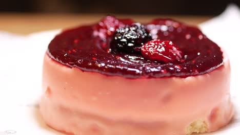 pink berry dessert