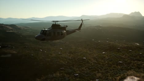 helicóptero militar de los estados unidos en vietnam.