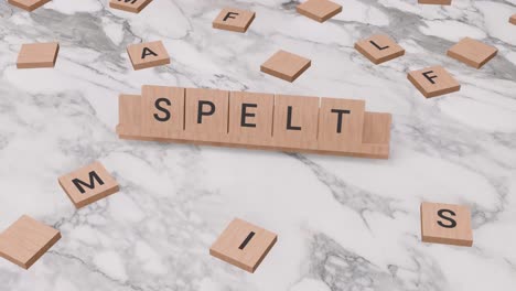 Buchstabiertes-Wort-Auf-Scrabble