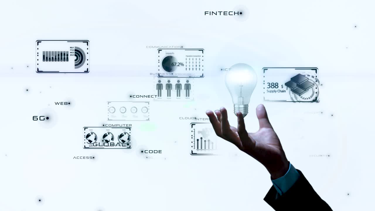 5g 및 ai 기술, 글로벌 통신 네트워크 개념, 6g 비즈니스 그래프, 글로벌 비즈니스
