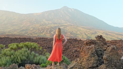 lofty martian landscapes admiration at teide national park spain