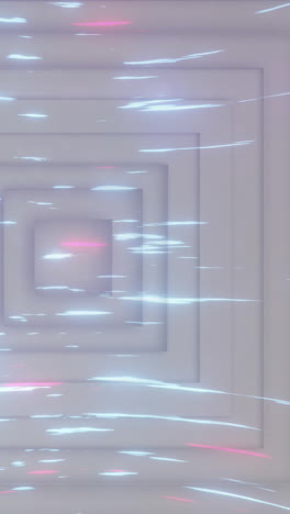 animation of light trails over white squares