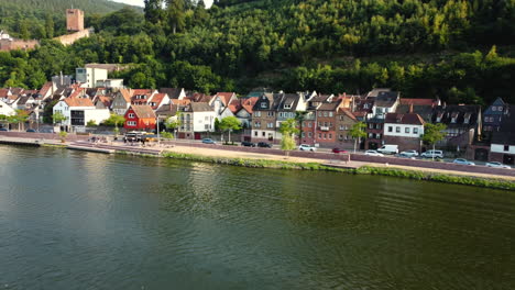 picturesque german town along a river