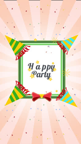 happy party graphic design