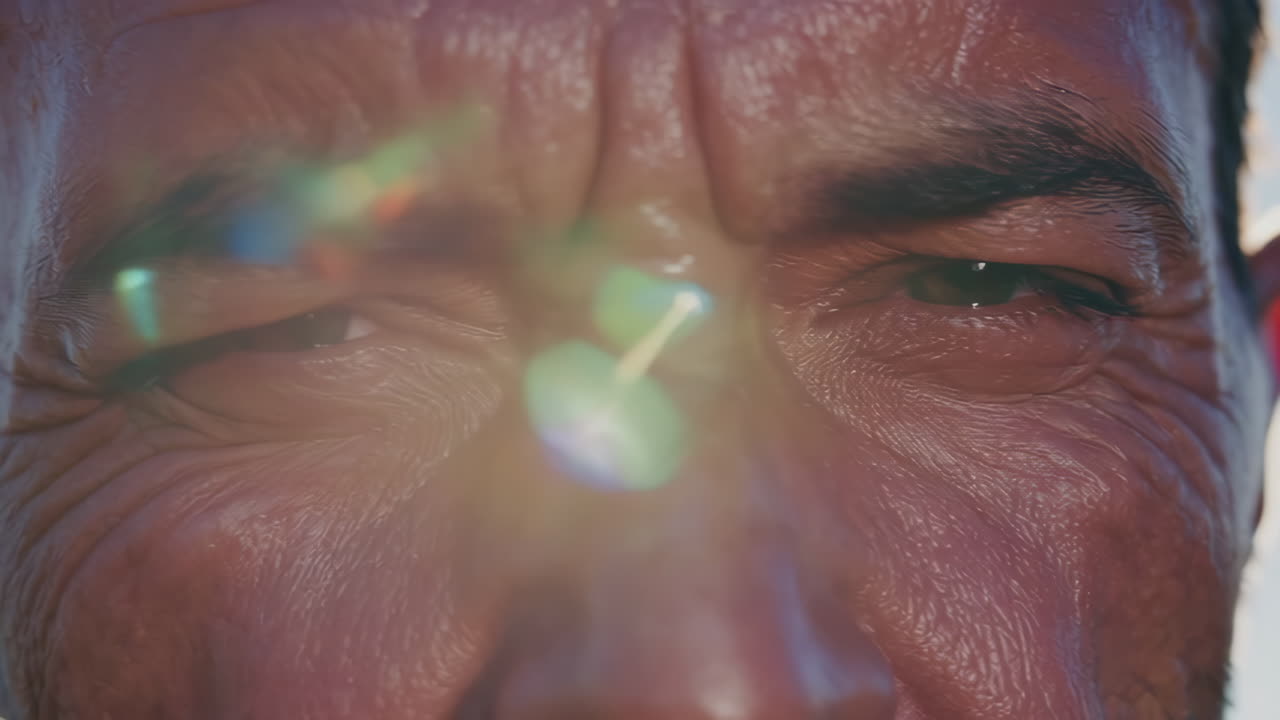 Close-up portrait of a mature man