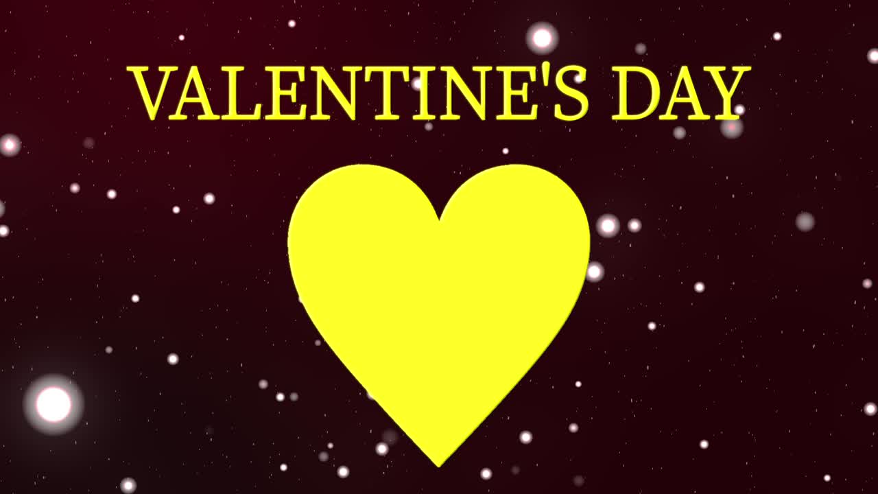 발렌타인 메시지 텍스트 애니메이션 모션 그래픽