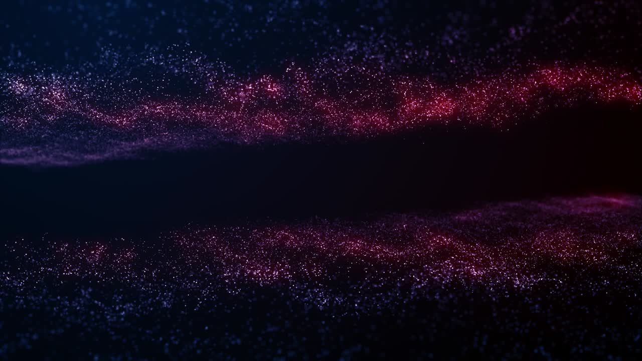 Particles blue red event game trailer titles cinematic concert stage background loop