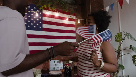 couple celebrating 4th of july