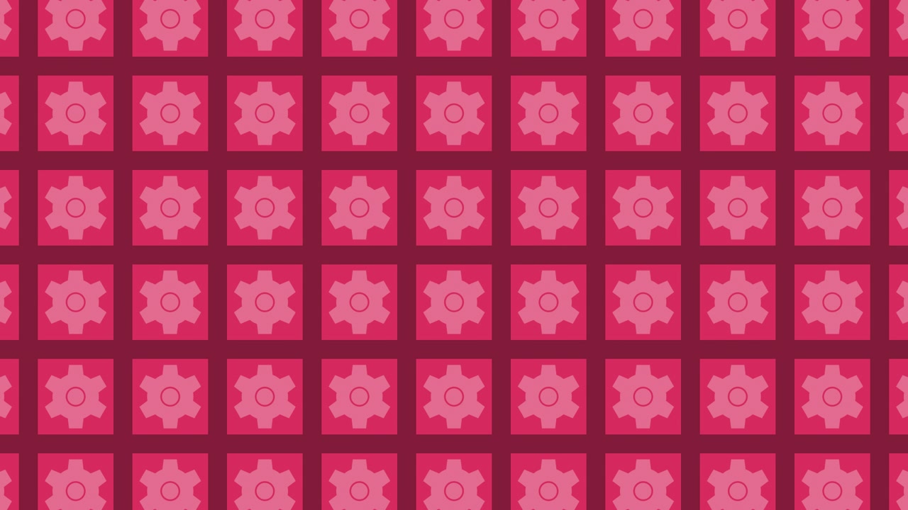 Geometrisk mønster med tandhjul