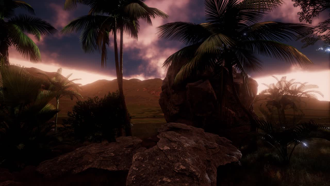 paisaje aéreo de colinas verdes en la niebla