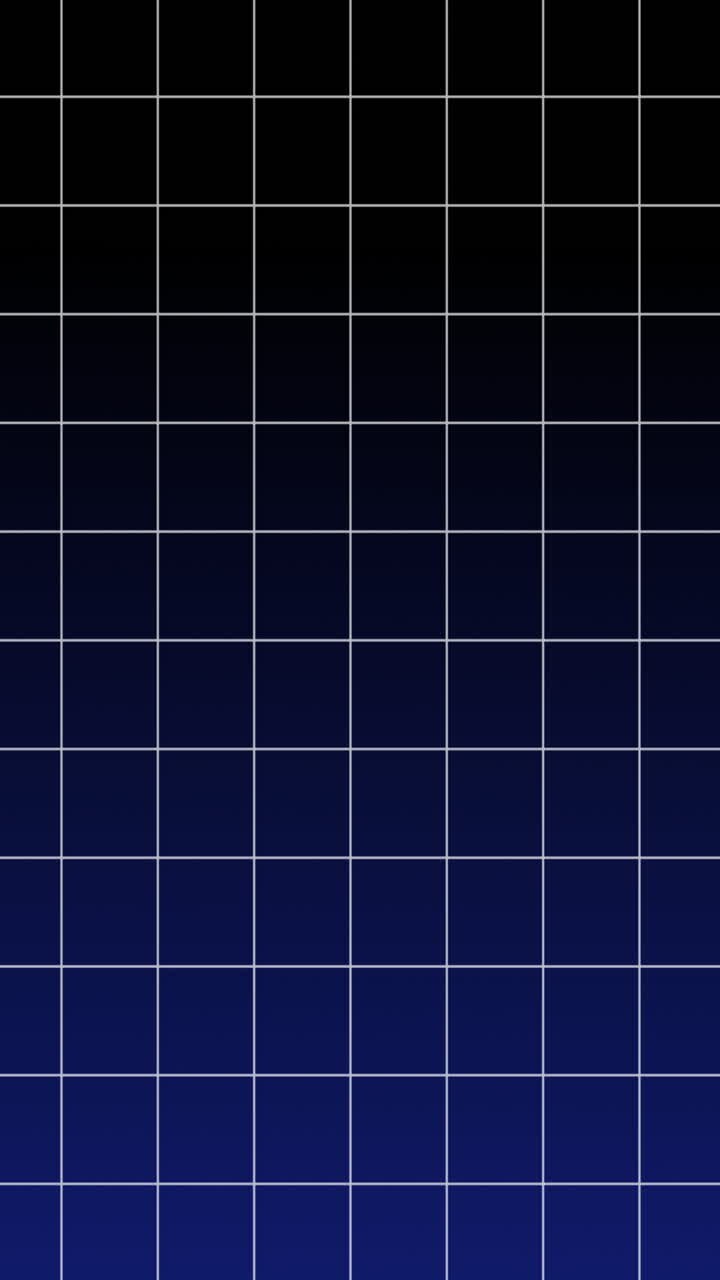 Abstract Grid Pattern with Blue and Black Gradient Background