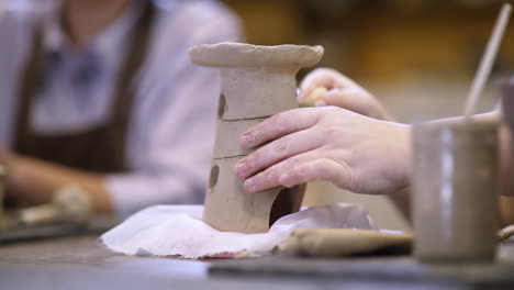 pottery workshop: creating clay structures