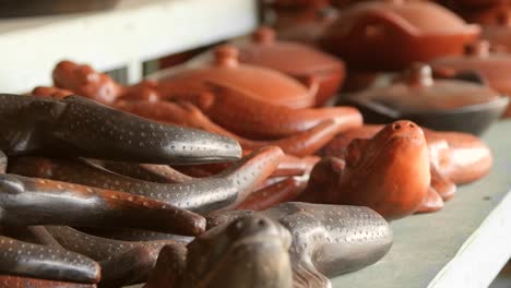 Panning-Along-Pottery-Display