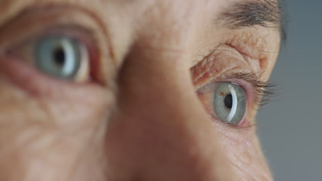 macro beauty blue eyes old woman close up wrinkles optometry concept