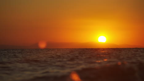 sunset over the ocean