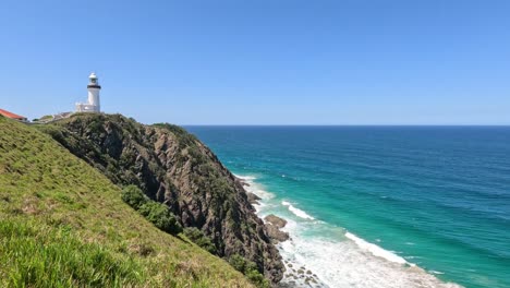 scenic view of a lighthouse on a coastal cliff