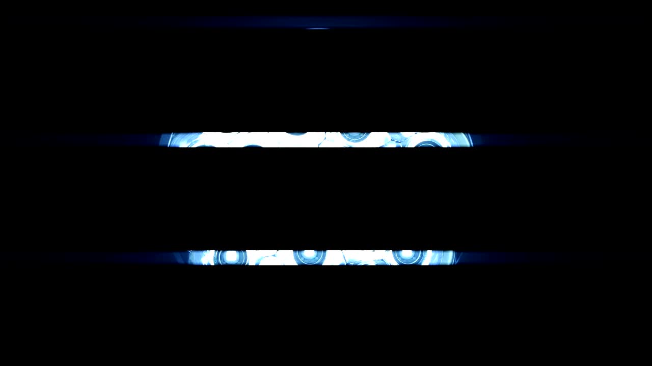 램프의 led 링은 검은색 배경에서 다른 모드로 빛납니다.