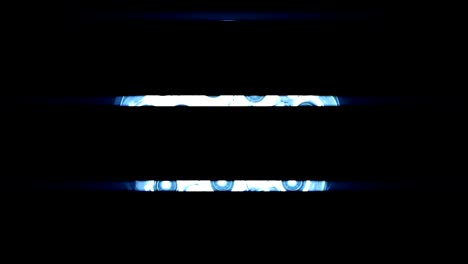 the ring from led in the lamp lights up in different modes on a black background