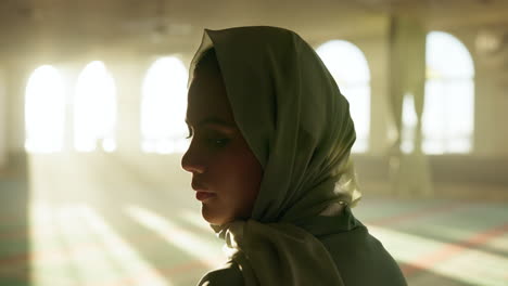 a woman in hijab