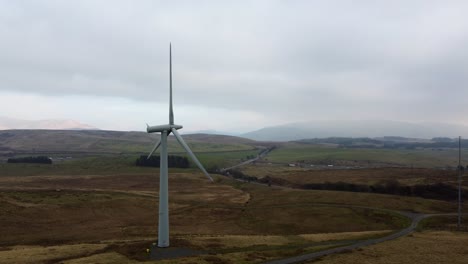 Filmische-Luftaufnahmen-Des-Windparks-Lambrigg,-Kendal,-Cumbria,-Großbritannien