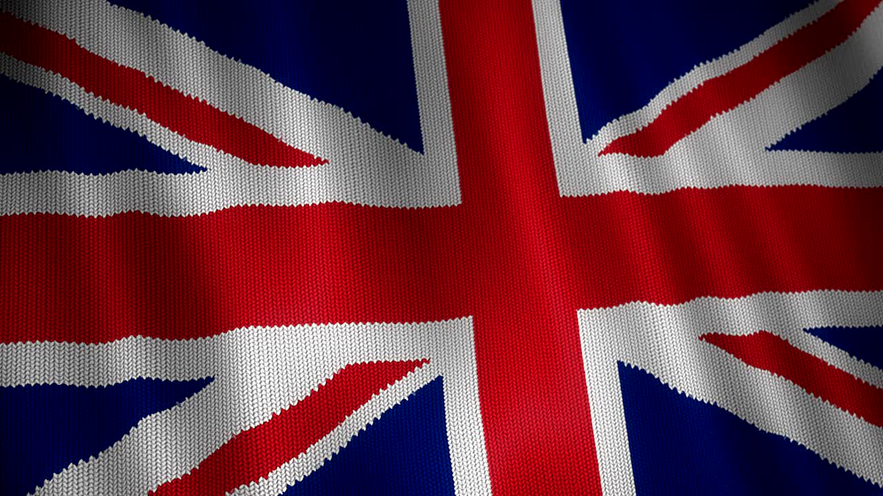 la bandera de punto de los británicos.