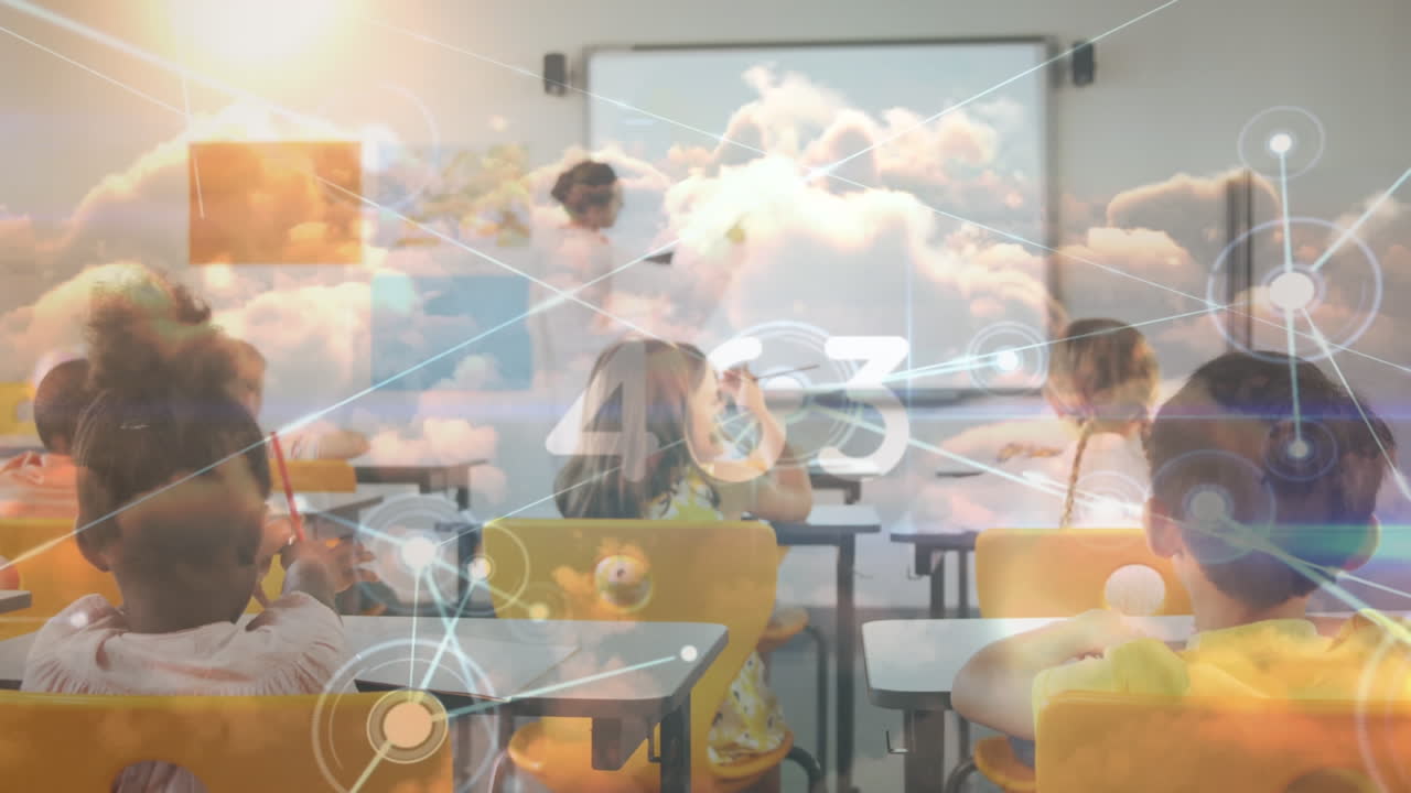 다양한 학교 학생과 교사에 대한 연결 네트워크의 활성화와 증가하는 숫자