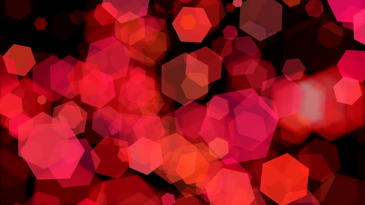 polígonos rotativos rojos en negro