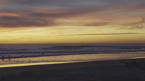 sunset by the beach in portugal