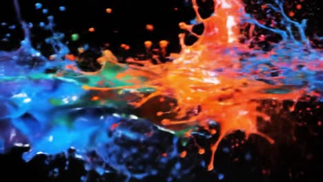 colorful paint explosions