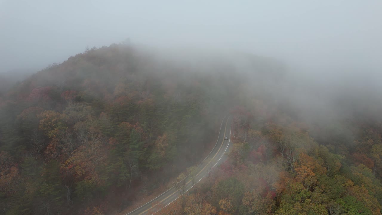 Aerial Drone Adventure Over Fort Mountain State Park, Georgia