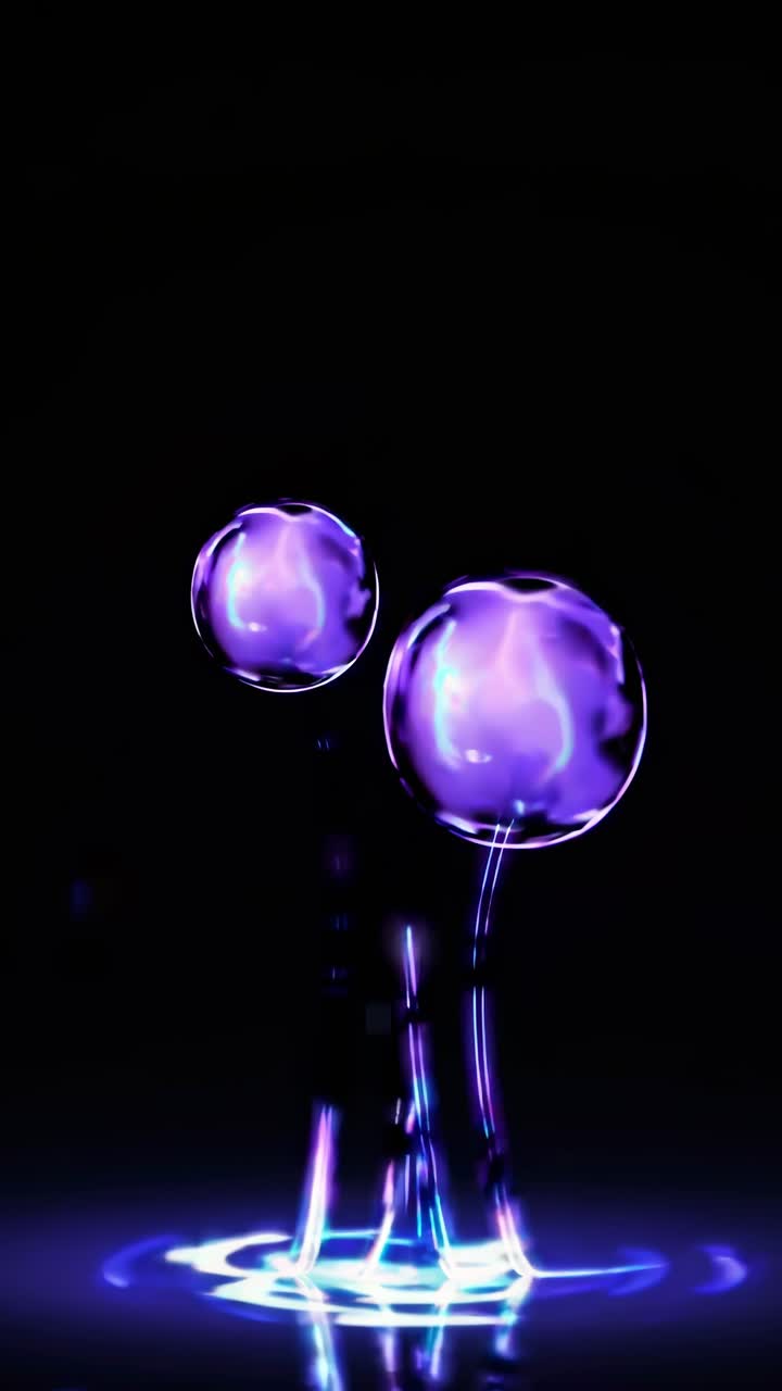 orbes abstractas brillantes