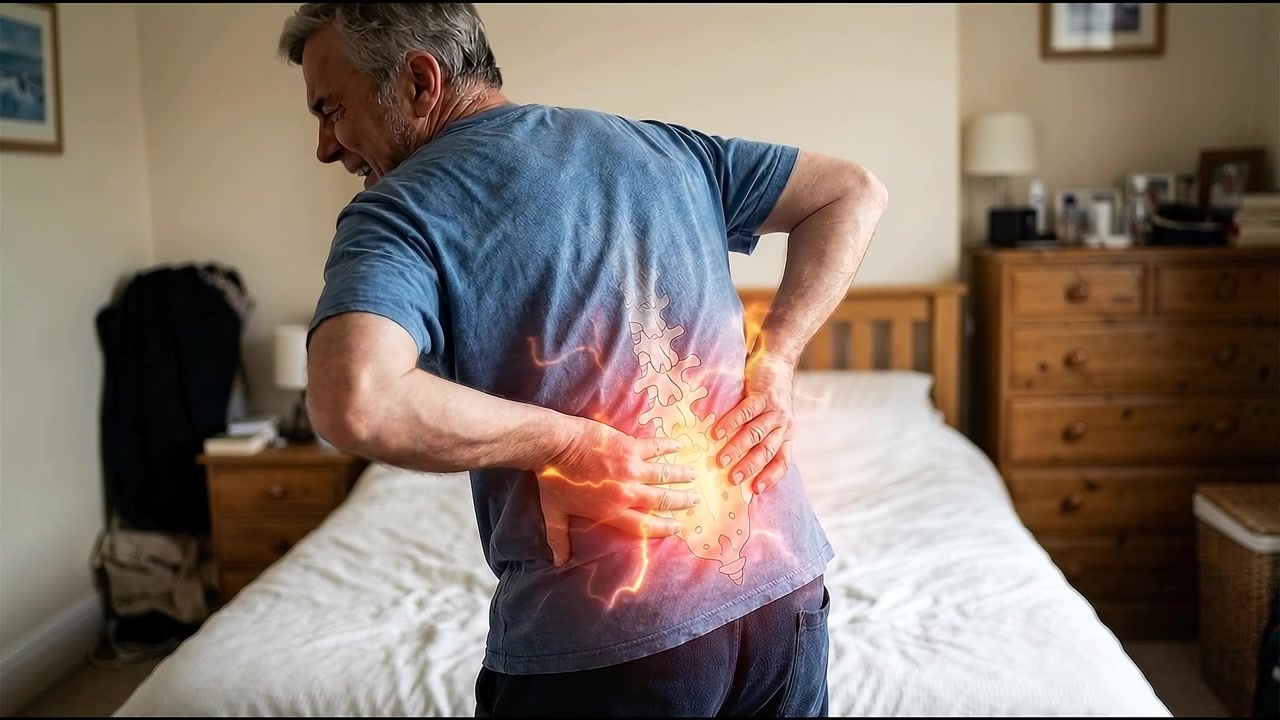 Senior Man Suffering From Severe Lower Back Pain