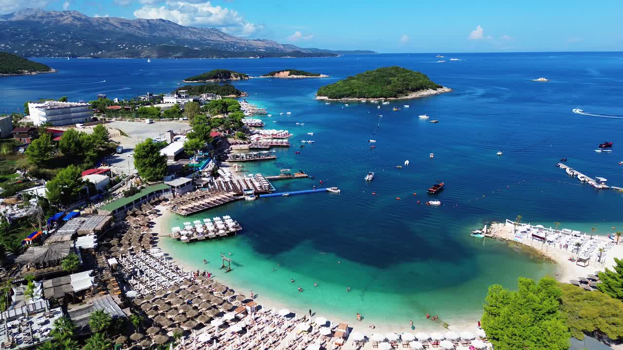 Ksamil Albania holiday beach resort island Ionian Sea summer travel destination