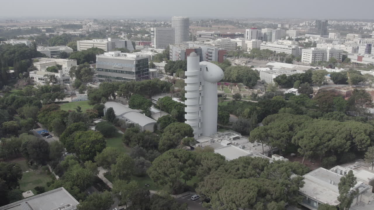 Aerial View of the Weizmann Institute of Science Campus in Rehovot, Israel