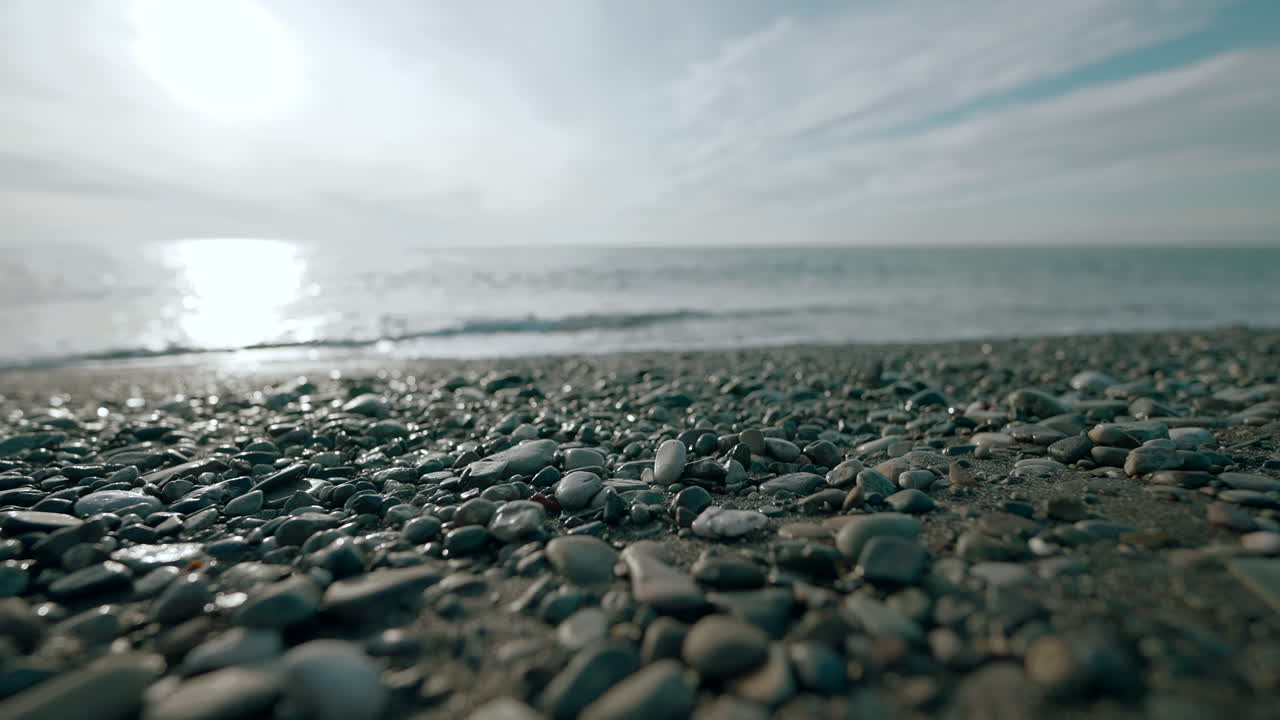 해변 에 있는 자갈 들