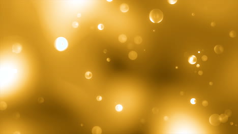 golden abstract background with particles